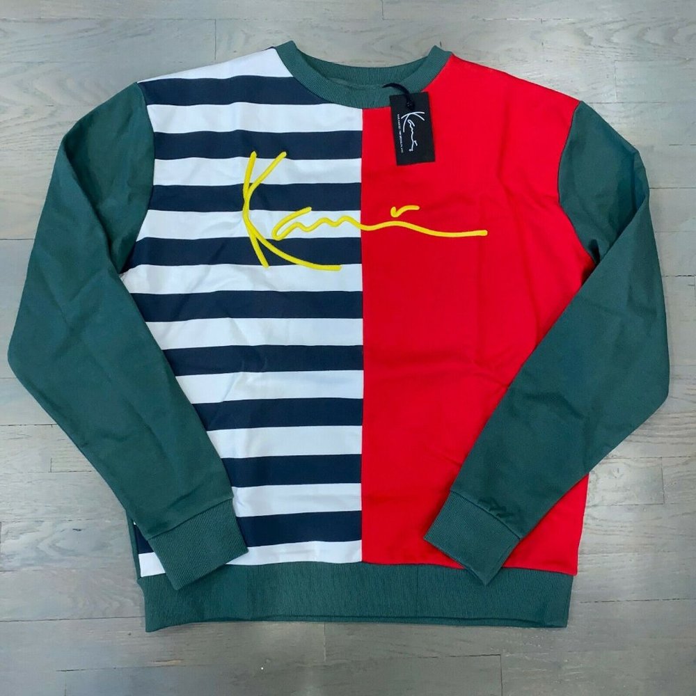 New Karl Kani Signature Color Block Sweatshirt